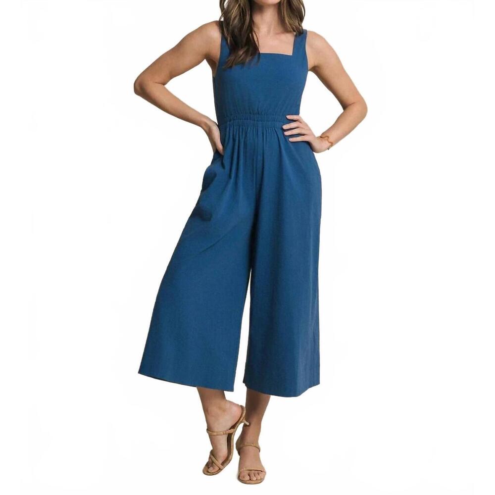 NEW SOUTHERN TIDE jill seersucker jumpsuit in nautical blue